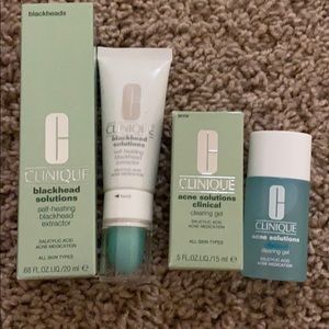 Clinique acne and blackhead treatments